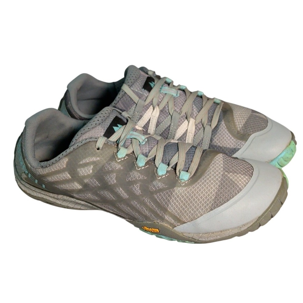 Merrell Trail Glove 4 Shoes Womens Size 10 Gray Barefoot Running Vibram J09662